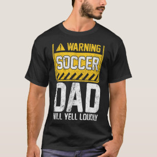Mens warnt Fußball Vater Vintag Retro Soccer Fathe T-Shirt