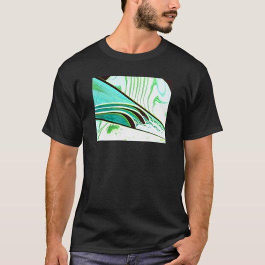 Mens Wasser auf dem Gehirn Surf Kunst T-Shirt (Vorderseite)