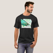 Mens Wasser auf dem Gehirn Surf Kunst T-Shirt (Vorne ganz)