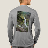 mens waterfall hunter T-shirt camo Tri-Blend Shirt (Rückseite)