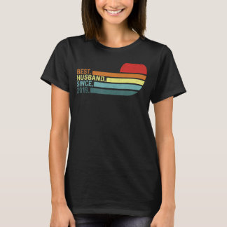Mens Wedding Jubiläum Bestes Ehemann seit 2019 F T-Shirt