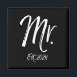 Mens Wedding Jubiläumsidee für Ehemann Mr. Magnet<br><div class="desc">Mens Wedding Jubiläum Idea Geschenk für Ehemann Mr. Est. 2024</div>