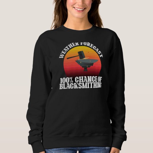 Mens Weekend Forecast Blacksmithing Forph Graph Sweatshirt (Vorderseite)
