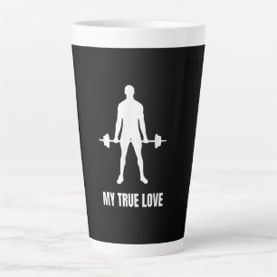 Mens Weightlifter Barbell Training Outfit Milchtasse