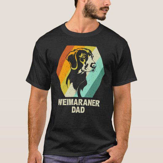 Mens Weimaraner Dog - Vintage Weimaraner Dad T-Shirt (Vorderseite)