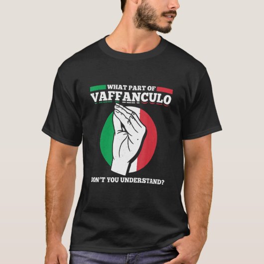 Mens Welcher Teil von Vaffanculo verstehen Sie nic T-Shirt (Vorderseite)
