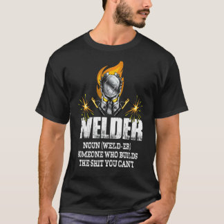 Mens Welder Definition Welder Welting, die das, wa T-Shirt