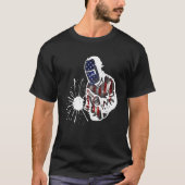 Mens Welder Distressed Usa American Flag Welding P T-Shirt (Vorderseite)