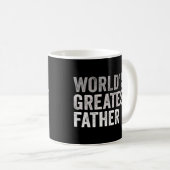 Mens Weltbest Father Vater Daddy Papa Kaffeetasse (VorderseiteRechts)