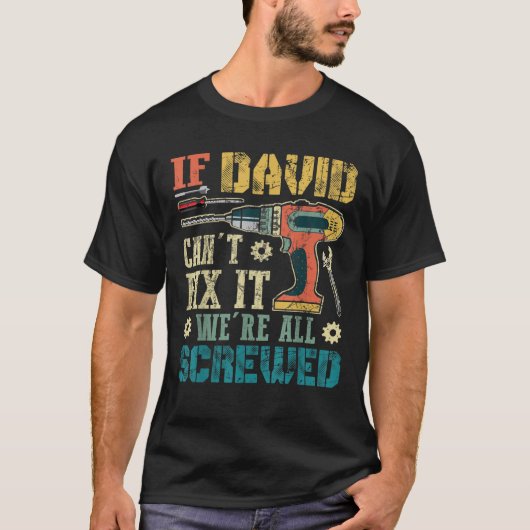 Mens, wenn David kann es nicht reparieren, wir sin T-Shirt (Vorderseite)