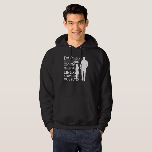Mens What Are Clouds Made Of Linux Cloud Computin Hoodie (Vorne ganz)