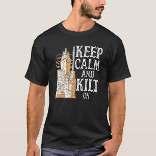 Mens wie man den Kilt für einen Typ von Tartan Kil T-Shirt