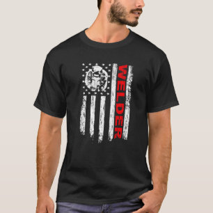 Mens WIG Welder American Flag - Schweißen von Fla T-Shirt