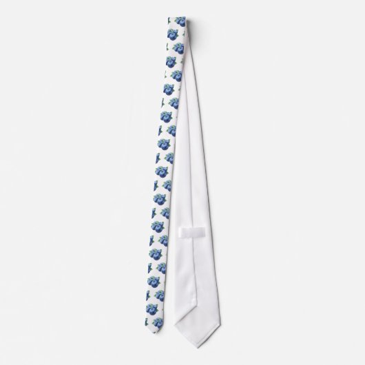 MENS WILD BLAUE BERRY KRAWATTE (Rückseite)