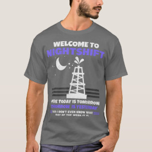 Mens Willkommen in der nächtlichen Ölplattform Rug T-Shirt