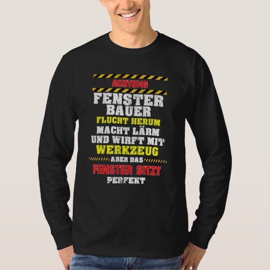 Mens Window Builder Threads mit Tool und Escape T-Shirt (Vorderseite)
