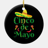 Mens Women Cinco De Mayo Sombrero Hat mexican Keramik Ornament (Hinten)