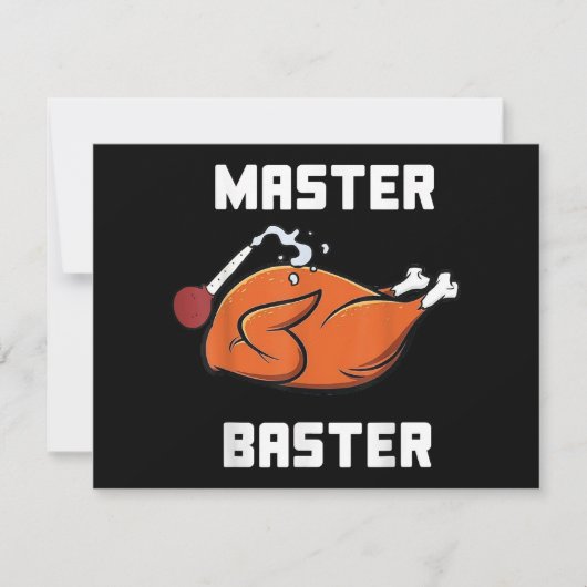 Mens Women Master Baster Funny Turkey Baster Danke (Vorderseite)