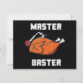 Mens Women Master Baster Funny Turkey Baster Danke (Rückseite)