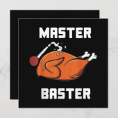 Mens Women Master Baster Funny Turkey Baster Danke Einladung (Vorne/Hinten)