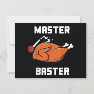 Mens Women Master Baster Funny Turkey Baster Danke Feiertagskarte