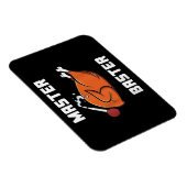 Mens Women Master Baster Funny Turkey Baster Danke Magnet (Rechte Seite)