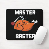 Mens Women Master Baster Funny Turkey Baster Danke Mousepad (Mit Mouse)