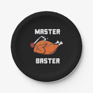 Mens Women Master Baster Funny Turkey Baster Danke Pappteller