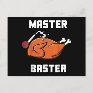 Mens Women Master Baster Funny Turkey Baster Danke Postkarte