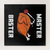 Mens Women Master Baster Funny Turkey Baster Danke Puzzle (Horizontal)