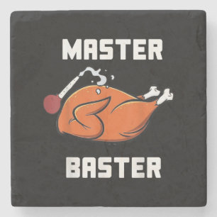 Mens Women Master Baster Funny Turkey Baster Danke Steinuntersetzer