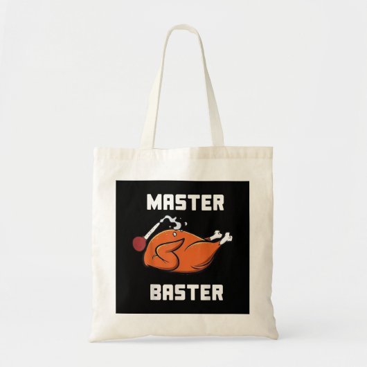 Mens Women Master Baster Funny Turkey Baster Danke Tragetasche (Vorne)