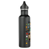 Mens Womens Toca App Development Boca Studio Funny Edelstahlflasche (Links)