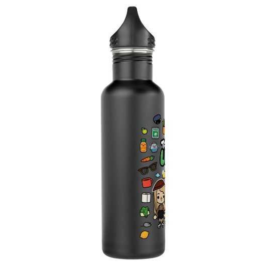 Mens Womens Toca App Development Boca Studio Funny Edelstahlflasche (Links)