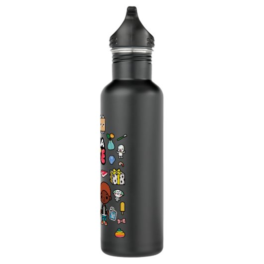 Mens Womens Toca App Development Boca Studio Funny Edelstahlflasche (Rechts)