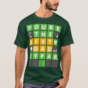 Mens Word Game Bester Vater Par Fun Vater Geschenk T-Shirt