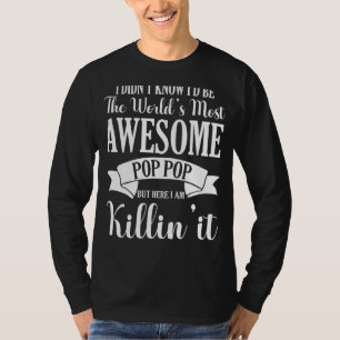 Mens World S Phantastischste Pop Pop Funny Proud G T-Shirt