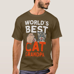 Mens Worlds Best Cat Opa Niedlich Cat T-Shirt