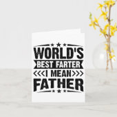 Mens Worlds Best Farter I Gemein Vatervater Day Karte (Gelbe Blume)