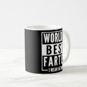 Mens World's Best Farter I Gemein Vaterväter Kaffeetasse (VorderseiteRechts)