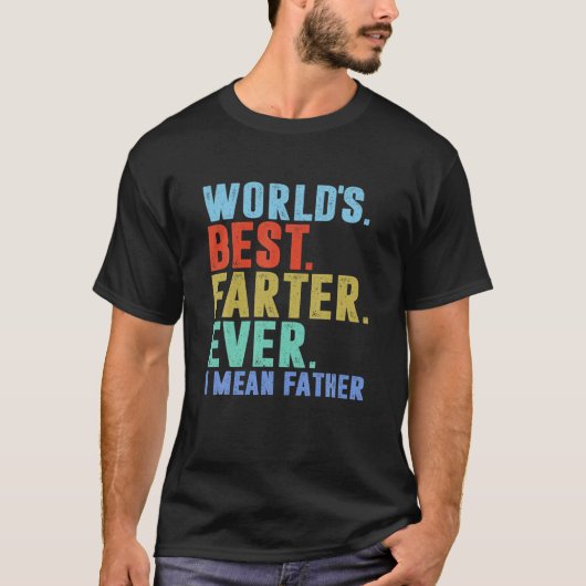 Mens Worlds best ferter ich meine Vater je Vater T-Shirt (Vorderseite)