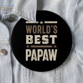 Mens World's Best Papaw Grandpa-Geschenk Button (Beispiel)