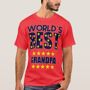 Mens Worlds Beste Großvater Großvater Spaß  T-Shirt