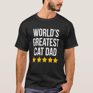 Mens World's Greatest Cat Vater Cat Cat Vater T-Shirt