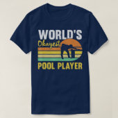 Mens Worlds Tokest Pool Player Retro Funny Billia T-Shirt (Design vorne)