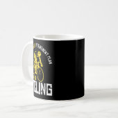 Mens Yes I Have A Retirement Plan Cycling - Funny  Kaffeetasse (Vorderseite Links)