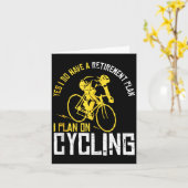 Mens Yes I Have A Retirement Plan Cycling - Funny Karte (Gelbe Blume)
