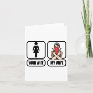 Mens Your Wife - My Wife Tattoo _ Schusswaffen - V Karte