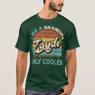 Mens Zayde wie ein Großvater nur Cooler Vintager V T-Shirt