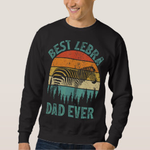 Mens Zebra Vintag Bester Zebra-Vater je Vater D Sweatshirt